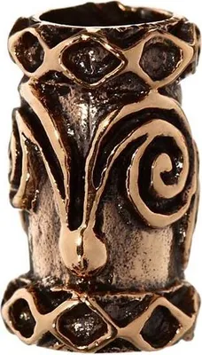 Produktbild von Keltenperle Haar Und Bartschmuck Dwalin Bronze Lockenperle 6400