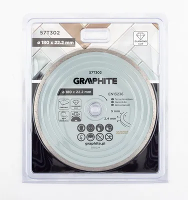 Image de Disque diamanté plein pour coupe à l'eau, 180 x 22,2 mm