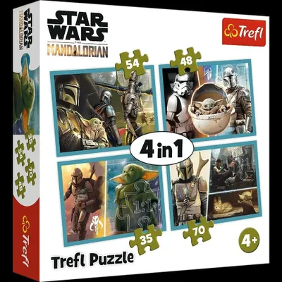 Image de TREFL Puzzle Mandalorian et son monde 4in1 (35,48,54,70 pièces)