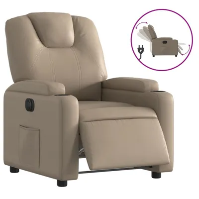 Produktbild von vidaXL Relaxsessel Elektrisch Cappuccino-Braun Kunstleder