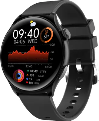 Obrázek produktu pro INF Chytré hodinky MX16: 1,43" HD displej, Bluetooth hovory Černá