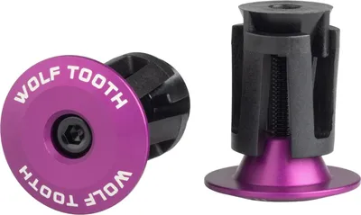 Produktbild von Wolf Tooth Aluminium Lenkerendkappen, verschraubbar, 16-21.5mm, ultraviolet purple
