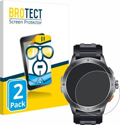 Produktbild von 2x Für SLOKSFil AK77 1.43" Schutzfolie BROTECT Displayschutz Display Schutz Folie Klar Transparent