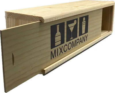 Produktbild von Exklusive Mixcompany Geschenkbox aus Holz Maße: 36,5cm x 11cm