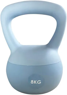 Productafbeelding van Kettlebell, zacht, 8 kg, met antislip PVC, brede handgreep, geschikt voor thuisgebruik
