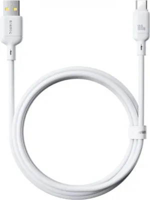Obrázok produktu pre Baseus Silky USB/USB-C rýchlonabíjací kábel 1m 100W biely