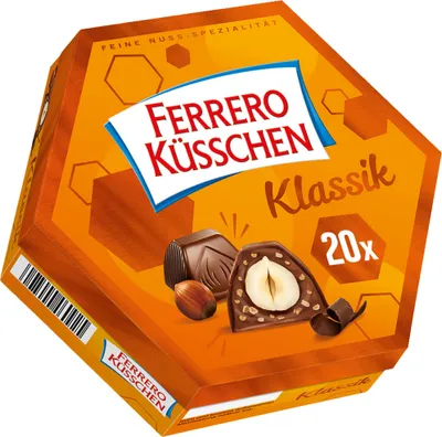 Obrázek produktu pro Ferrero Küsschen dárkové balení 20 balených čokolád 178g