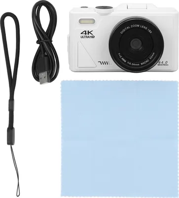 Obrázok produktu pre digitálny fotoaparát 4K 64MP UHD 18x zoom s automatickým zaostrovaním Retro Kompaktný fotoaparát s 3-palcovým výklopným displejom na fotografovanie na cestách