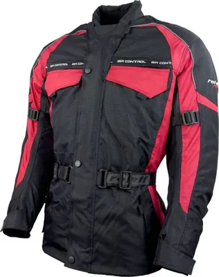 Produktbild von RO703 - Motorradjacke in Schwarz / Rot Motorradjacke Roleff Größe: 3XL,