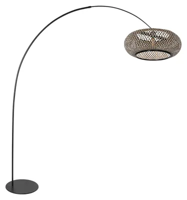 Produktbild von Anne Lighting - stehlampe - Curve - natürlich schwarz - metall - bogenlampe - E27 - 4274ZW