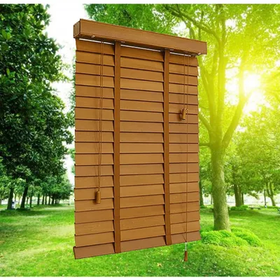 Productafbeelding van Houten Jaloezieën 40/60/80/100/120 cm voor Binnen