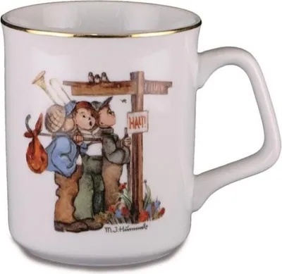 Produktbild von Hummel Miniaturbecher ‚Wanderfreunde‘ mit 24K Goldrand