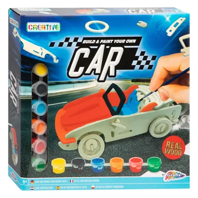 Image de Kit de construction et de peinture en bois - Voiture