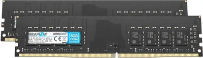 Obrázek produktu pro BRAINZAP 16GB DDR4 RAM DIMM PC4-2133P 2Rx8 2133 MHz 1,2V CL15 Paměť pro počítače (2x 8GB)