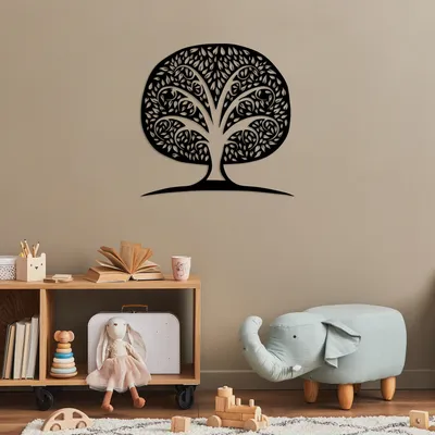 Image de Wallity, Monumental- TNL2263, Noir, Autres décorations pour la maison, 71 x 70 cm, 100% métal (épaisseur : 1