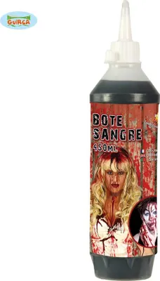 Produktbild von Kunstblut in einer Flasche Halloween Make-up 450ml
