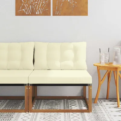 Produktbild von "SALE 2026"Outdoor Mittelsofa/Couchgarnitur - CLORIS - Outdoor-Möbel - für Garten/Terrasse - Massivholz Akazie Natur - Gartensofas NeuMöbel551709