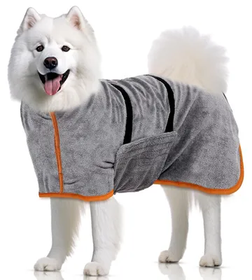 Image de Peignoir pour chiens de taille moyenne avec fermeture