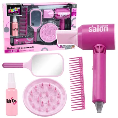 Immagine prodotto di Set parrucchiere per bambini, asciugacapelli, specchio, pettine, accessori