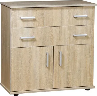Produktbild von Kommode Tandil 05, Farbe: Eiche Sonoma - 94 x 94 x 45 cm (H x B x T)