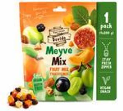 Produktbild von Dovido Frucht Mix 200 g Trockenfrüchte Aprikosen Feigen Rosinen vegan Snack