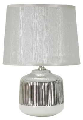 Obrázok produktu pre Stolná lampa Lucina zo striebornej keramiky, Ø 20 × 29 cm