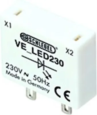 Immagine prodotto di Georg Schlegel: alimentatore per il funzionamento di un LED a 230 V CA; connettore piatto 2,8 mm x 0,8 mm - 1 pezzo