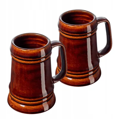 Produktbild von KADAX Keramikbierkrug, Bierkrug aus Keramik, Spülmaschinenfester Bierseidel mit Handlichem Griff