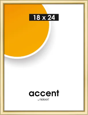 Produktbild von accent by nielsen Kunststoff Bilderrahmen Colorado Uni, 18x24 cm, Gold