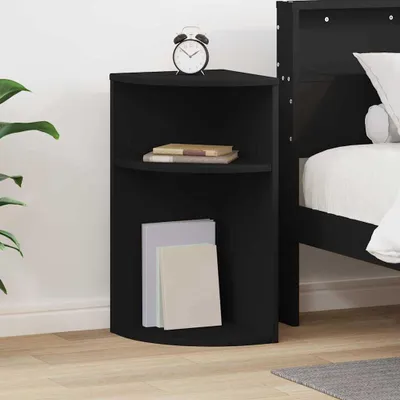 Produktbild von "Schlussverkauf" Wohnzimmer Beistelltisch - rechteckiger Kaffeetisch - Schwarz 29,6x29,6x60 cm Holzwerkstoff C13767
