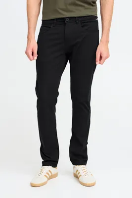 Obrázek produktu pro Blend BHRodney Pánské chino kalhoty s knoflíkovou légou a zipem, kapsami, mírně elastické, s detaily značky, poutky na opasek, směs bavlny, úzký střih