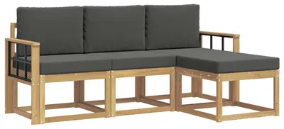 Produktbild von vidaXL Outdoor-Sofagarnitur 4 pcs
