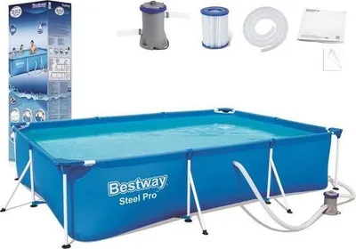 Zdjęcie produktu dla Bestway Steel Pro 56411, 3300 l, Basen ramowy, Niebieski, 20,7 kg
