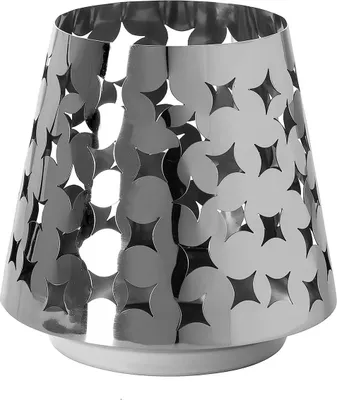 Produktbild von Fink LUMA, Windlicht, Edelstahl , silber, L. 7 cm, B. 7 cm, H. 9 cm, D. 10 cm 146287