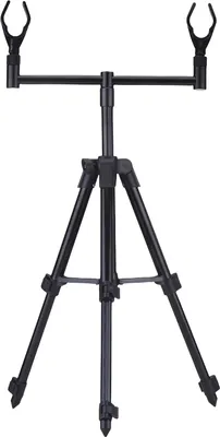 Obrázek produktu pro Výškově nastavitelný držák rybářských prutů Tripod Teleskopický držák rybářských prutů z hliníkové slitiny RP135-1-S