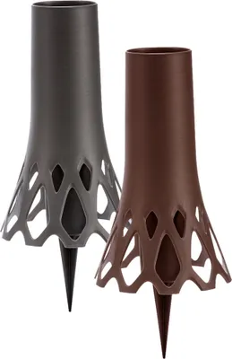 Image de ROSETA vase de cimetière avec vase assorti en bronze d9x30cm