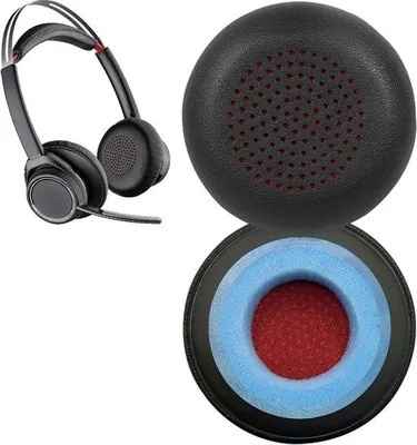 Obrázek produktu pro Náhradní náušnice pro Voyager Focus 1/2 UC a poly BlackWire 5200, komfortní náušnice a ušní náušnice pro sluchátka