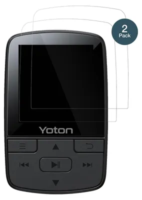 A product shot of screen protectors for a YOTON MP3 player.