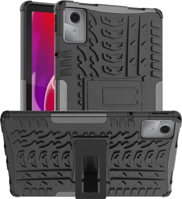 Produktbild von Lenovo Tab M11 Hülle - Panzer Back Cover mit Ständer - Schwarz