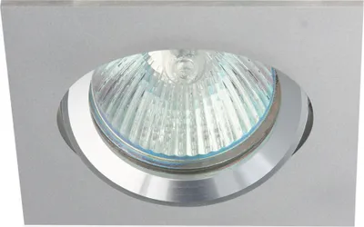 Imagen del producto de Foco empotrable, modelo LIZZY DTL50, de aluminio, rectangular, con un máximo de 35W, sin bombilla incluida, y con posibilidad de inclinación