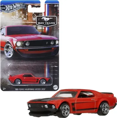Produktbild von Ford Mustang Boss 302 1969 JBY51 | Hot Wheels Silver Series Fahrzeug