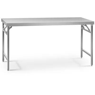 Zdjęcie produktu dla Stół Ze Stali Nierdzewnej Cateringowy Składany 180 X 60 Cm