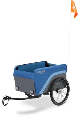 Immagine prodotto di FUXLIFE by FUXTEC rimorchio per biciclette FX-LA120 | rimorchio di carico 2in1 | volume 120 L | carico utile 47,8 kg | pieghevole blau