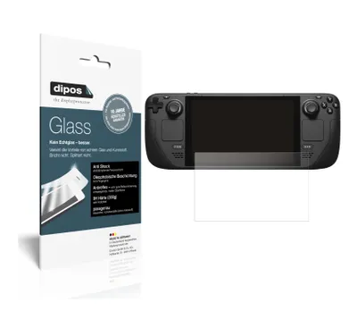 Produktbild von 2x Schutzfolie für Valve Steam Deck matt - Anti-Shock 9H Folie dipos Glass Kunststoffglas