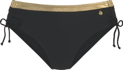 Produktbild von LASCANA Bikini-Hose Elodie schwarz-goldfarben Größe 40