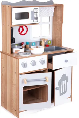 Produktbild von Holzspielküche für Kinder mit zusätzlichem Zubehör, ECOTOYS