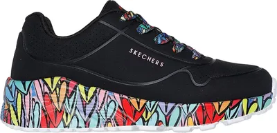 Produktbild von Skechers Uno Lite Subtle Love Schwarz BKMT Größe EU 27