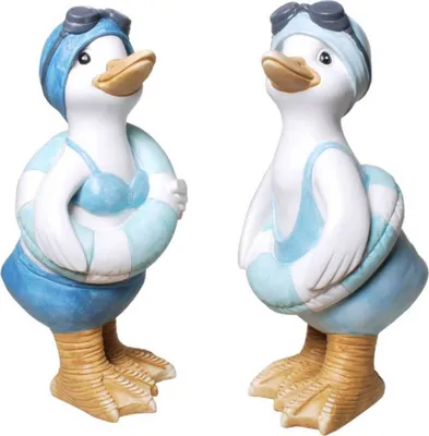 Produktbild von 2er Set Bade-Ente mit Schwimmring, sortiert