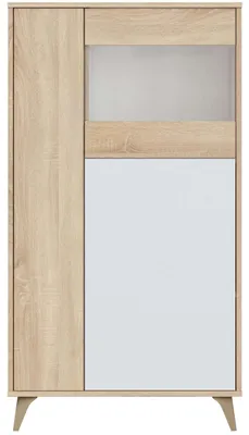 Produktbild von CALICOSY -  Vitrine 3 Türen mit Regalen Kikua Plus - H142cm