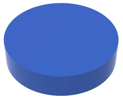 Produktbild von Radiergummi "Rund" standard-blau PP